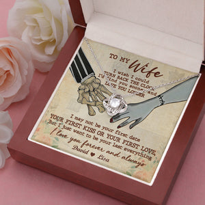 Couple I Wish I Could - Personalized Love Knot Necklace - Jewelry - GoDuckee