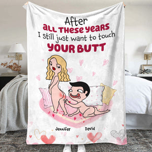 After All These Years, Gift For Couple, Personalized Blanket, Naughty Couple Blanket, Anniversary Gift - Blanket - GoDuckee