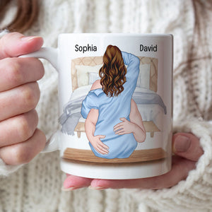 As Long As I Have A Face You'll Always Have A Place To Sit, Couple Make Love White Mug - Coffee Mug - GoDuckee