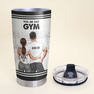 Personalized Gym Couple Tumbler - You Me And Gym - Tumbler Cup - GoDuckee