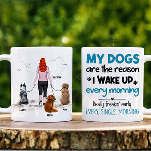 My Dogs Are the Reason, Personalized Mug, Gifts For Dog Lover - Coffee Mug - GoDuckee