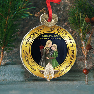 Fantastic Couple Personalized Acrylic Custom Shape Ornament - Ornament - GoDuckee