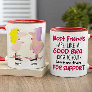 Best Friends Are Like A Good Bra, Gift For Bestie, Personalized Mug, Best Friends Mug - Coffee Mug - GoDuckee