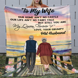 You Are My Queen Forever - Personalized Blanket - Gift For Couple - Blanket - GoDuckee
