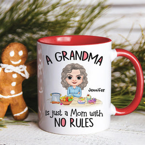 A Grandma Is Just A Mom With No Rules, Personalized Mug, Gift For Mom, Mother's Day Gift - Coffee Mug - GoDuckee