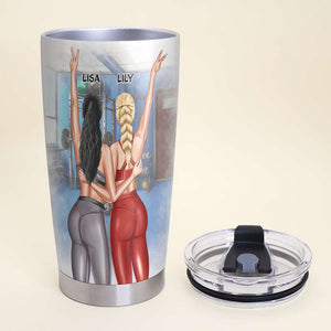 Personalized Gym Bestie Tumbler - Friends That Sweat Together Stay Together GYM2104 - Tumbler Cup - GoDuckee