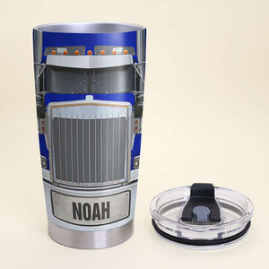 Personalized Trucker Tumbler Cup Custom Truck Color - Tumbler Cup - GoDuckee