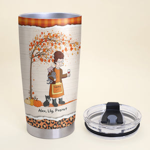 Personalized Cat Mom Personalized - I'm Just An Old Lady With Cats - Tumbler Cup - GoDuckee