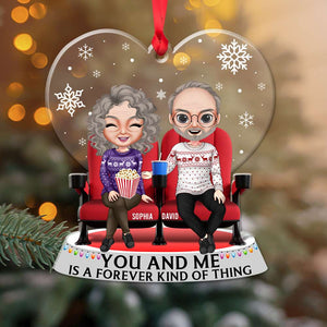 Old Couple Movie Forever A Kind Of Thing, Personalized Acrylic Ornament - Ornament - GoDuckee