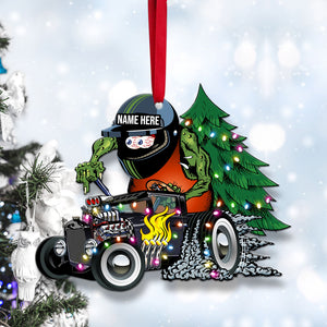 Hot Rod - Personalized Christmas Ornament - Gifts for Drag Racer - Hot Rod Custom Kulture - Ornament - GoDuckee