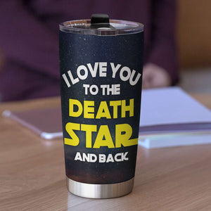 Couple Costume I Love You To The Galaxy & Back Personalized Tumbler - Tumbler Cup - GoDuckee