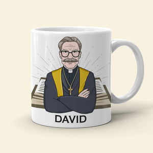 Pastor Be Careful Or You'll End Up With My Sermon Personalized Mug - Coffee Mug - GoDuckee