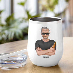 Prescription Beer Personalized Dad Script Tumbler Cup, Gift For Father - Wine Tumbler - GoDuckee