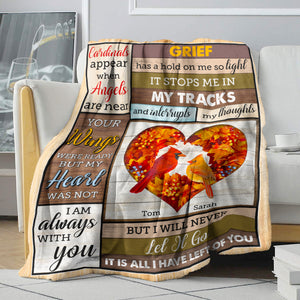 I'm Always With You Personalized Heaven Blanket - Blanket - GoDuckee