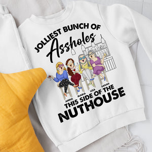 This Side Of The Nuthouse, Happy Bestfriend Drinking Bar T-shirt Hoodie Sweatshirt - Shirts - GoDuckee