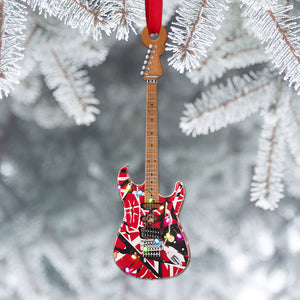 Electric Guitar Personalized Christmas Ornament Gift For Guitar Lovers - Ornament - GoDuckee