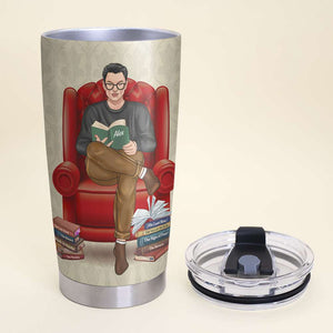 Arthur Conan Doyle & Sherlock Holmes - Personalized Reading Girl Tumbler - Tumbler Cup - GoDuckee