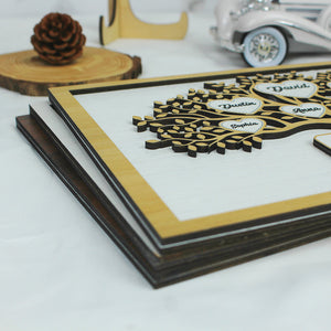 Family Our Greatest Blessings, Personalized Layered Wood Sign Stand, Family Gifts - Wood Sign - GoDuckee