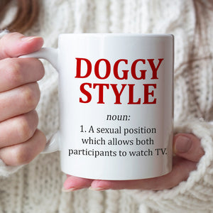 Doggy Style, Personalized Tumbler, Funny Couple Tumbler, Gift For Couple - Coffee Mug - GoDuckee