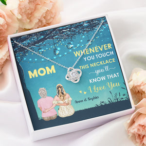 You'll Know That I Love You, Personalized Love Knot Necklace, Gift For Mom, Mother's Day Gift - Jewelry - GoDuckee