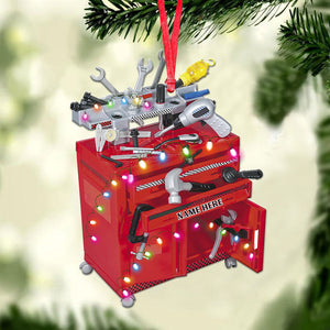 Racing Repair Tools Personalized Christmas Flat Ornament - Gift For Car Racers - Ornament - GoDuckee