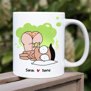 Your Farts Stink, Gift For Couple, Personalized Mug, Funny Couple Gift, Anniversary Gift - Coffee Mug - GoDuckee