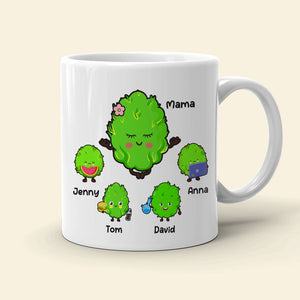 World's Dopest Mom, Personalized Mug, Gift For Mom, Mother's Day Gift, Mom's Little Buds - Coffee Mug - GoDuckee