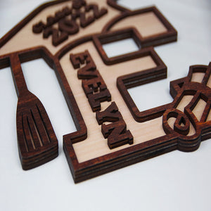 Graduation Class Of 2022 - Personalized Layered Wood Sign Stand - Wood Sign - GoDuckee