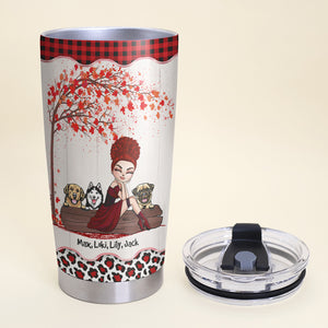 Personalized Redhead Girl Tumbler - Dogs And Redheads Do What They Want Not What They Are Told To - Dog Mom - Tumbler Cup - GoDuckee