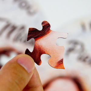 The Day I Met You I Found My Missing Piece Personalized Wood Puzzle, Gift For Couple - Wood Sign - GoDuckee