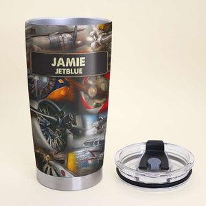 Pilot Propeller - Personalized Tumbler Cup - Tumbler Cup - GoDuckee
