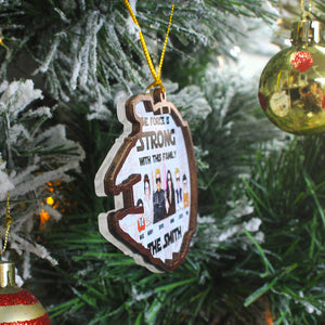 Personalized Galaxy Family Ornament, The Force Is Strong With This Family - Ornament - GoDuckee
