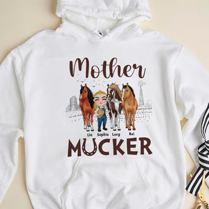 Mother Mucker Personalized Horse Shirt, Gift For Horse Lovers - Shirts - GoDuckee