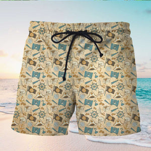 Personalized Cruising Hawaiian Shirt and Men Beach Shorts - Cruise Like A Sailor Party Like A Pirate - Hawaiian Shirts - GoDuckee