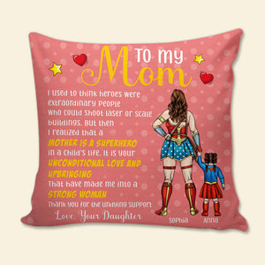 Mom And Kids 04naqn100223tm Personalized Square Pillow - Pillow - GoDuckee