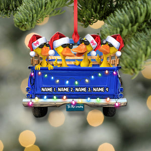 Pickup Truck Duck - Personalized Christmas Ornament - Christmas Gift For Best Friends - Ornament - GoDuckee