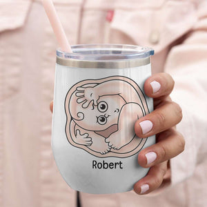 Mom Thanks For Carrying Me For 9 Months, Personalized Coffee Mug, Thanks You Mom Coffee Mug, Mother's Day, Birthday Gift For Mom - Coffee Mug - GoDuckee