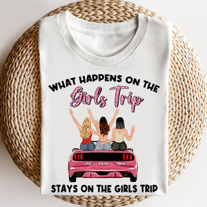 Friends On Road Trip, Stays On Girls Trip - Personalized Sister Friends Shirt - Shirts - GoDuckee
