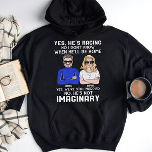 Racing Couple Girl Yes He's Racing Personalized Shirts - Shirts - GoDuckee