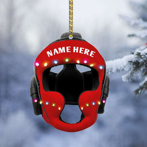 Wrestling Helmet - Personalized Acrylic- Personalized Christmas Ornament - Ornament - GoDuckee
