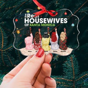 The Real Housewives Of Santa Monica Personalized Medallion Acrylic Ornament , Gift For Friends - Ornament - GoDuckee
