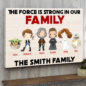 Family It Is Strong In This Family, Personalized Canvas Print - Poster & Canvas - GoDuckee