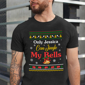 Can Jingle My Bells Personalized Naughty Couple Shirt, Christmas Gift - Shirts - GoDuckee