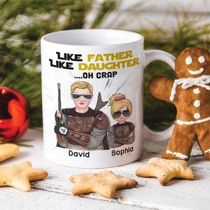 Like Father Like Daughter Personalized Family Mug, Gift For Family - Coffee Mug - GoDuckee