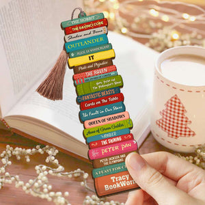 Personalized Book Titles Bookmark - Custom Book Titles - Book Collection - Bookmarks - GoDuckee