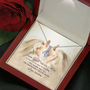 I Thank God For You- Gift For Mother-Personalized Alluring Beauty-Mother's Day Alluring Beauty - Jewelry - GoDuckee