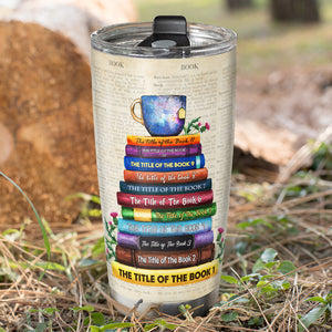 Custom Book Titles - Personalized Reading Turban Girl Tumbler Cups - Tumbler Cup - GoDuckee