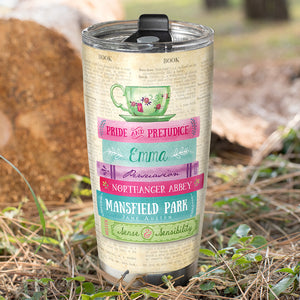 Jane Austen - Personalized Tumbler Cup - Tumbler Cup - GoDuckee