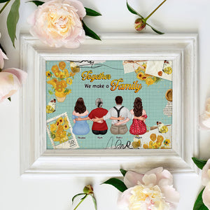 Together We Make A Family- Gift For Family- Personalized Canvas Print- Family Poster Canvas - Poster & Canvas - GoDuckee