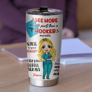 Personalized Nurse Tumbler Cup - World's Best Nurse, Nurselife Fol9-Vd2 - Tumbler Cup - GoDuckee